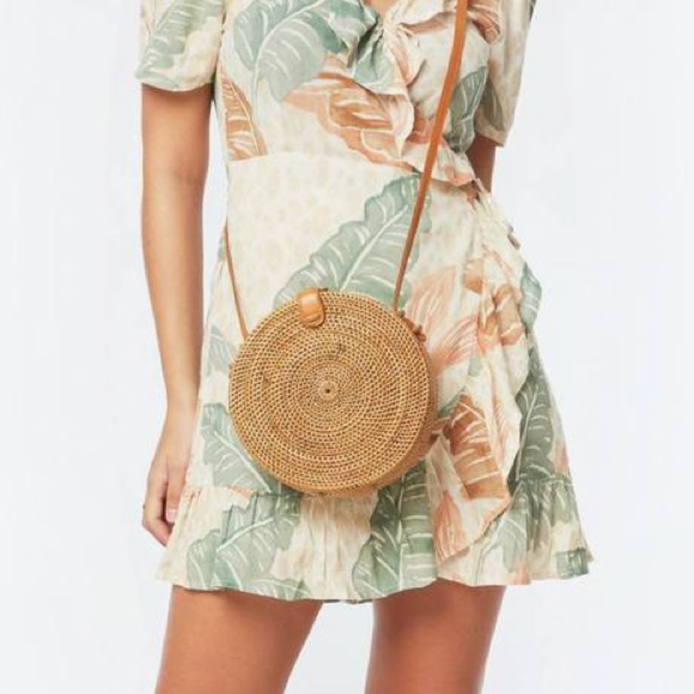 Rattan Round Circle Purse
